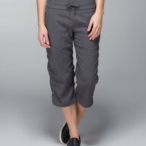 Gray Lululemon Studio Crop